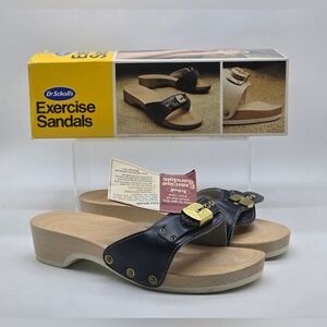 Vintage Dr. Scholl's Blue Exercise Sandals Womens Size 7